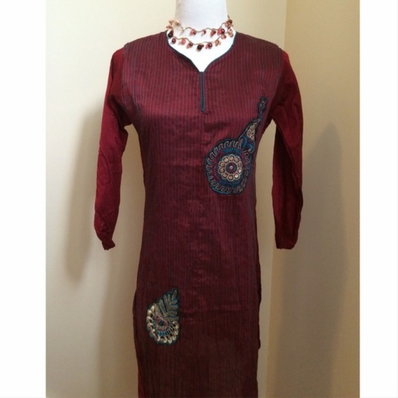 Embroidered Indian Tunic - Picture 1 of 1